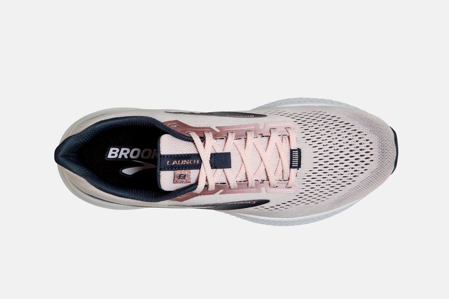 Brooks Launch 8 Road Löparskor Dam - Rosa/Svarta - 6219-WOVXL